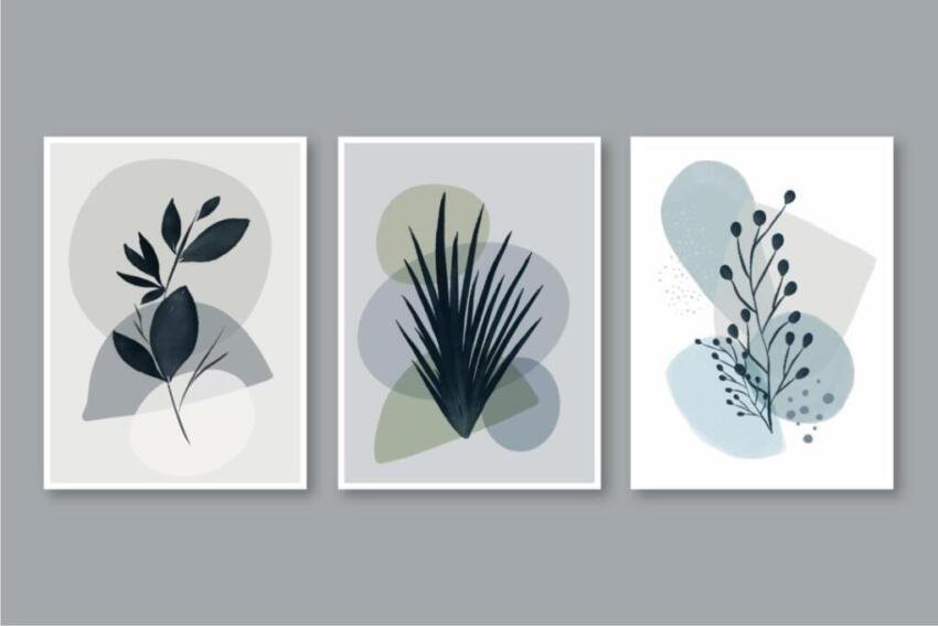 Abstrakt Affisch Trio Pack
