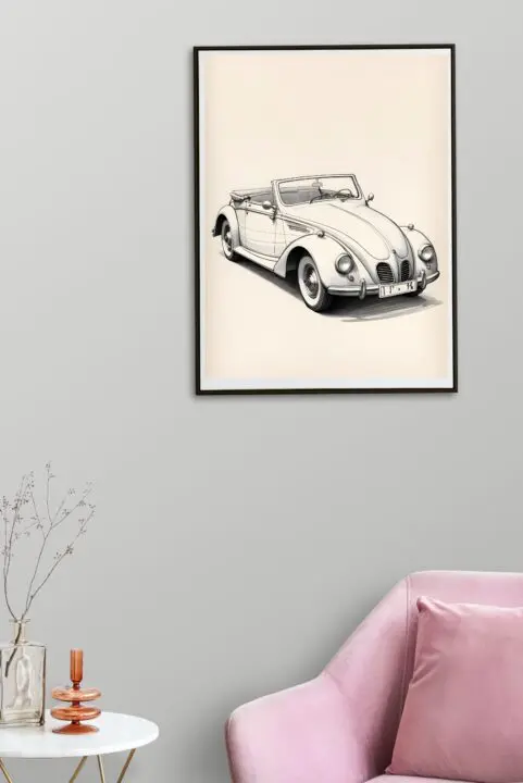 VINTAGE.CABRIOLET-affisch