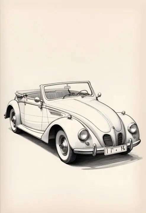 VINTAGE.CABRIOLET-affisch