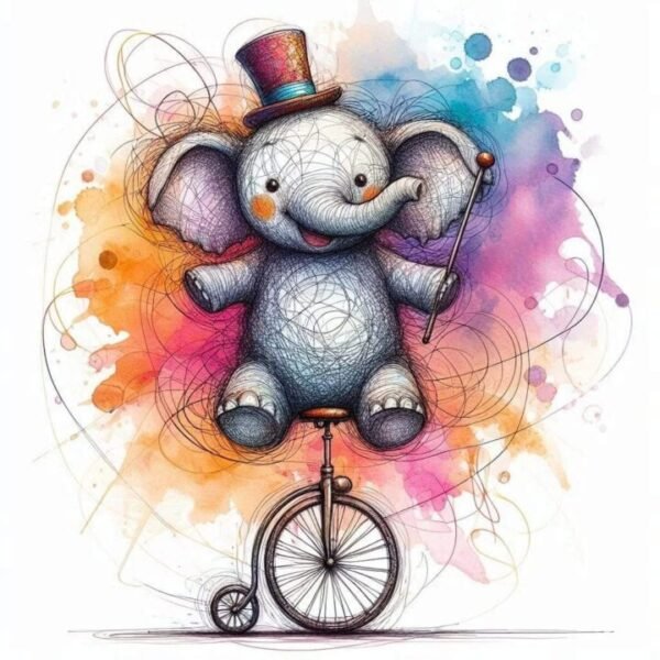 Barnrum Elefant Poster