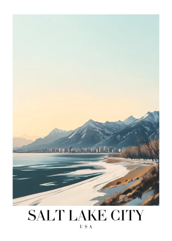 Världsstäder Affisch/Poster/Print/Tavla
