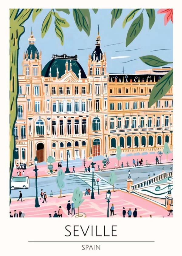 Världsstäder Affisch/Poster/Print/Tavla
