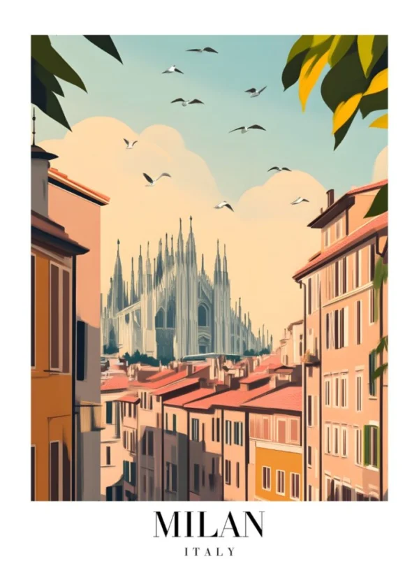 Världsstäder Affisch/Poster/Print/Tavla