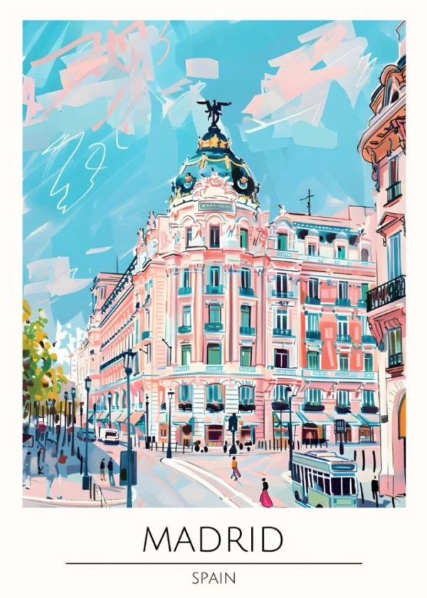 Världsstäder Affisch/Poster/Print/Tavla