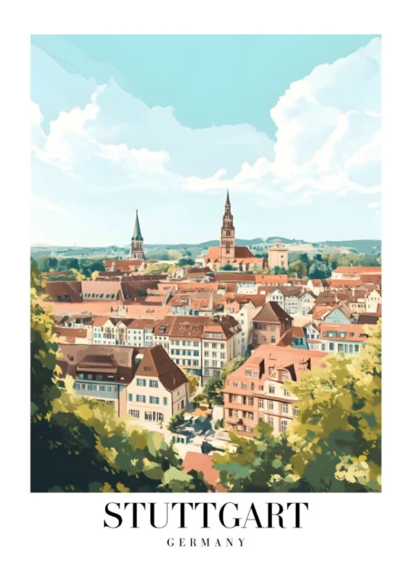 Världsstäder Affisch/Poster/Print/Tavla
