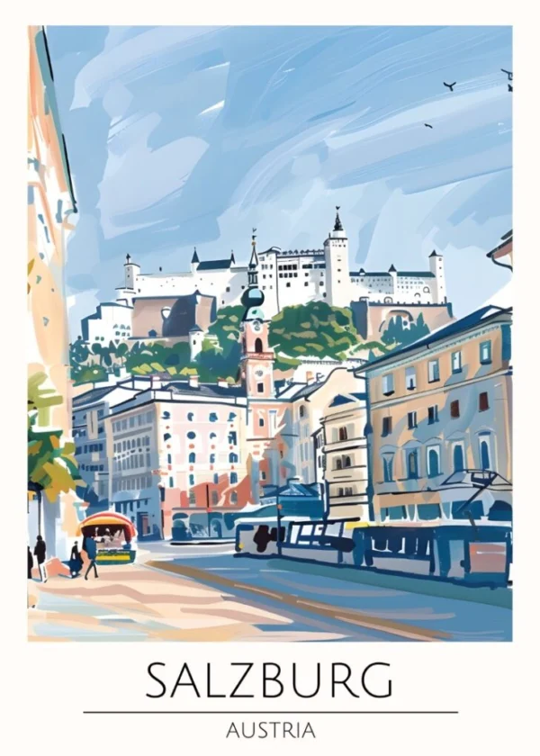 Världsstäder Affisch/Poster/Print/Tavla