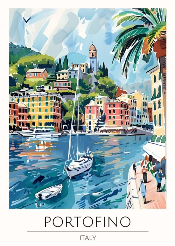Världsstäder Affisch/Poster/Print/Tavla
