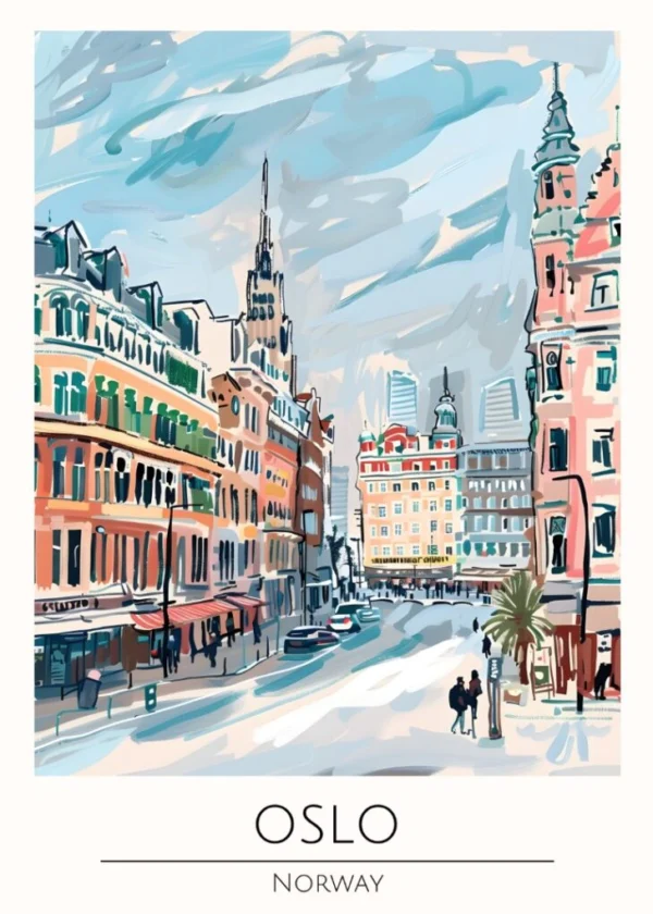 Världsstäder Affisch/Poster/Print/Tavla