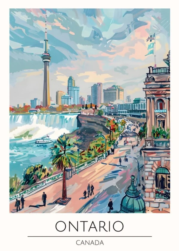 Världsstäder Affisch/Poster/Print/Tavla