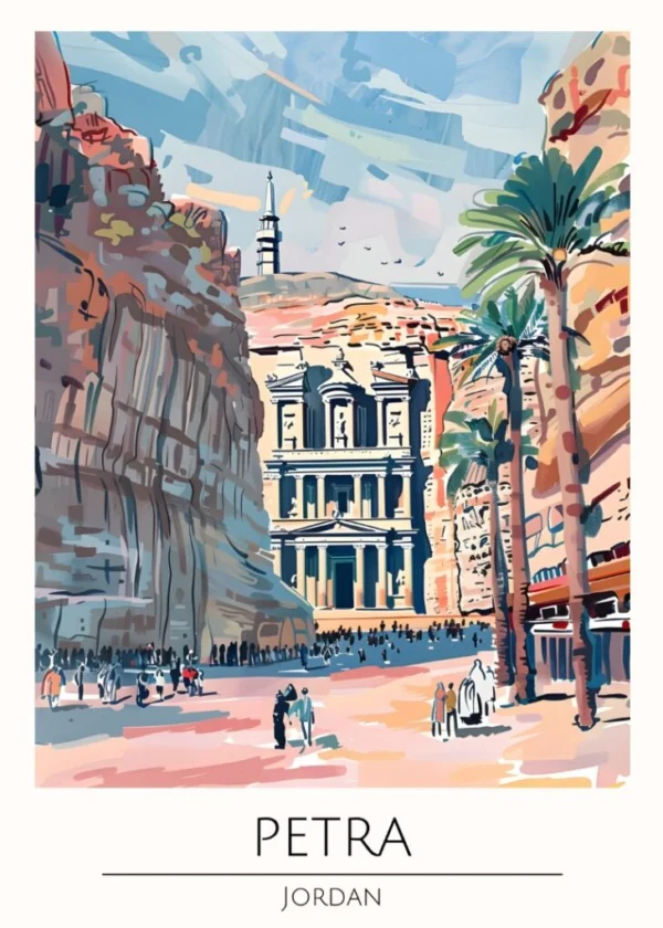 Världsstäder Affisch/Poster/Print/Tavla