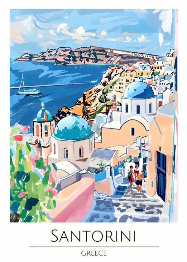 Världsstäder Affisch/Poster/Print/Tavla