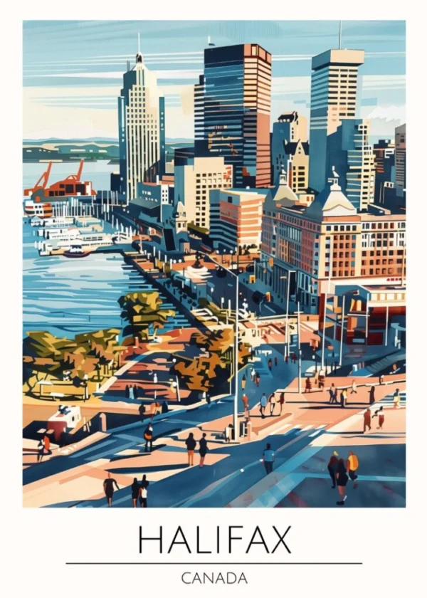 Världsstäder Affisch/Poster/Print/Tavla