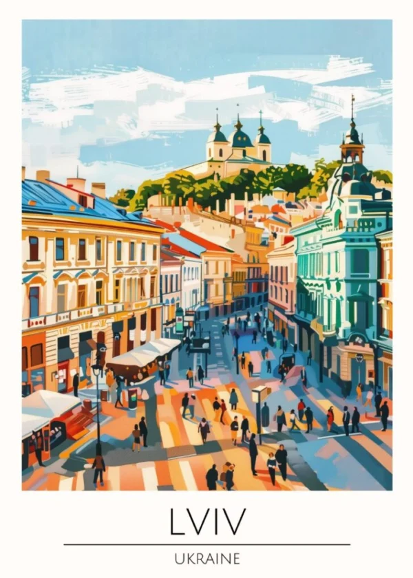 Världsstäder Affisch/Poster/Print/Tavla