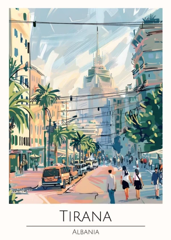 Världsstäder Affisch/Poster/Print/Tavla