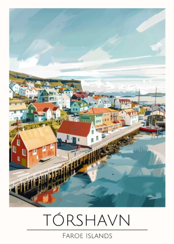 Världsstäder Affisch/Poster/Print/Tavla