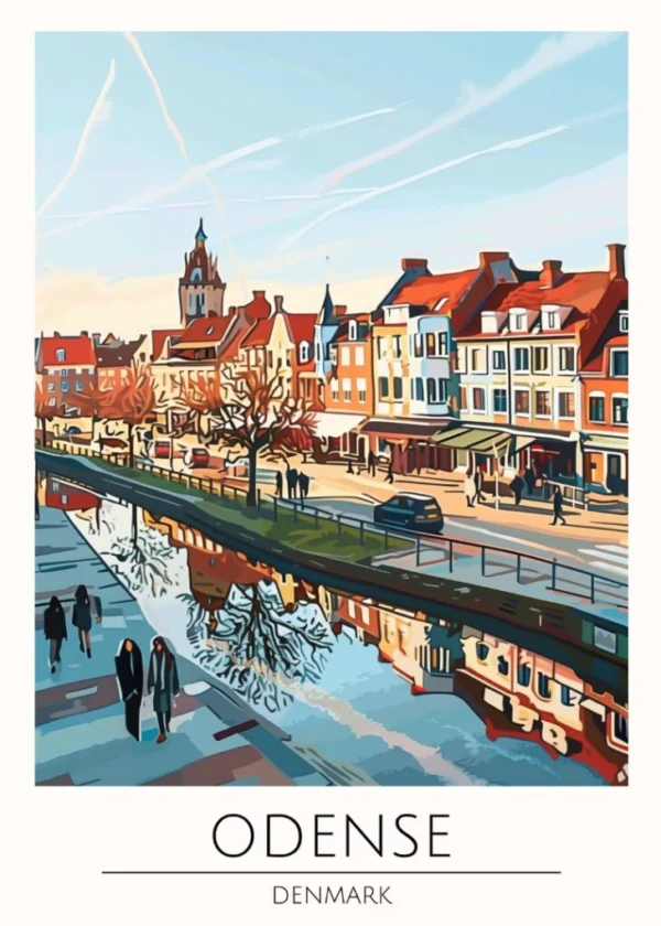 Världsstäder Affisch/Poster/Print/Tavla
