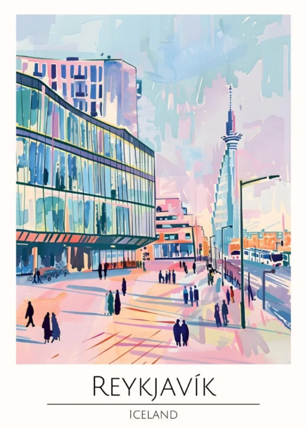 Världsstäder Affisch/Poster/Print/Tavla