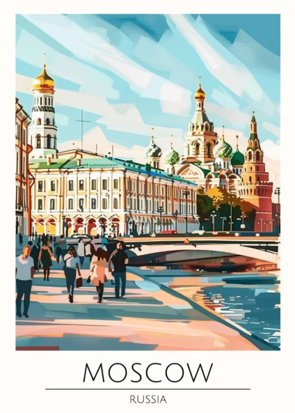 Världsstäder Affisch/Poster/Print/Tavla