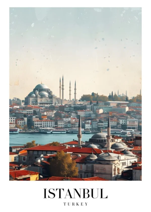 ISTANBUL TURKEY Affisch/Poster/Print/Tavla