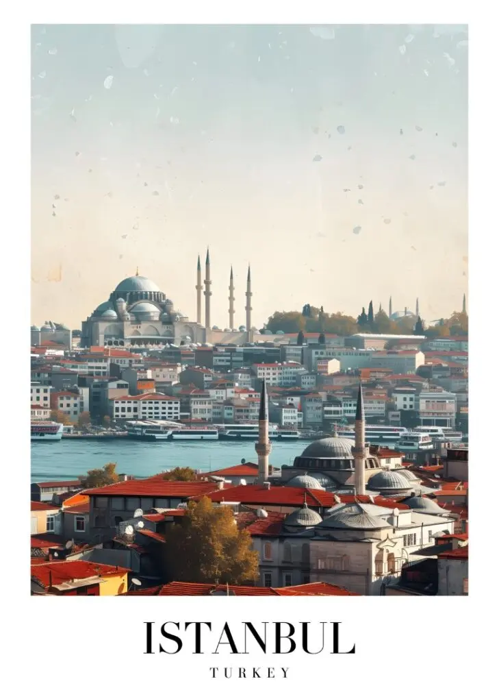 ISTANBUL TURKEY Affisch/Poster/Print/Tavla