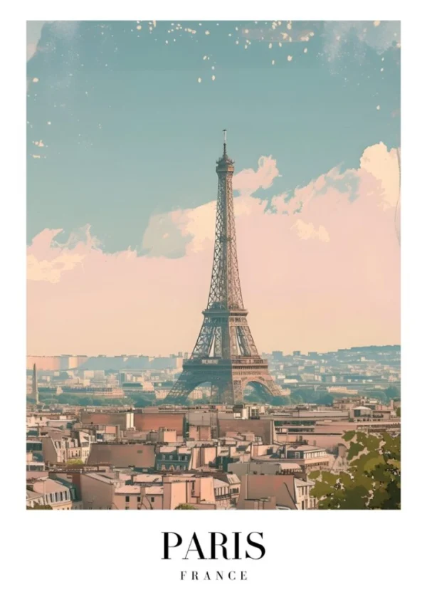 PARIS FRANCE Affisch/Poster/Print/Tavla