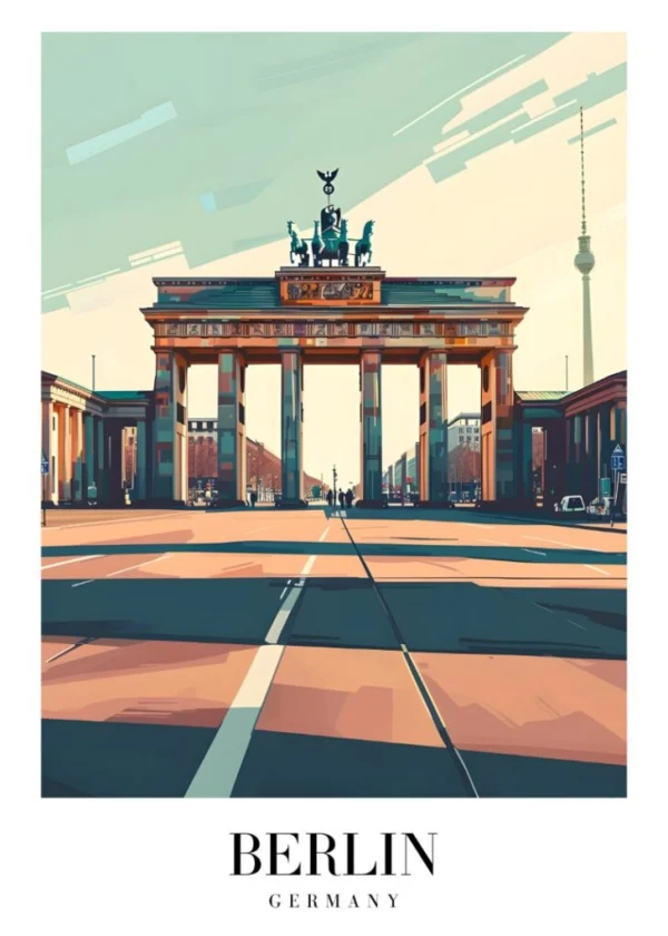 BERLIN GERMANY Affisch/Poster/Print/Tavla