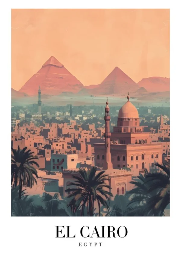 EL CAIRO EGYPT Affisch/Poster/Print/Tavla
