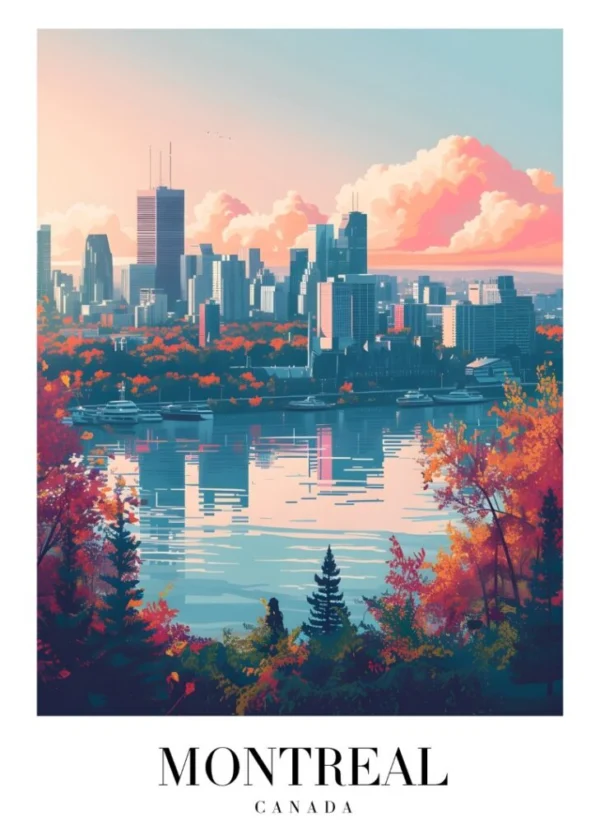 MONTREAL CANADA Affisch/Poster/Print/Tavla