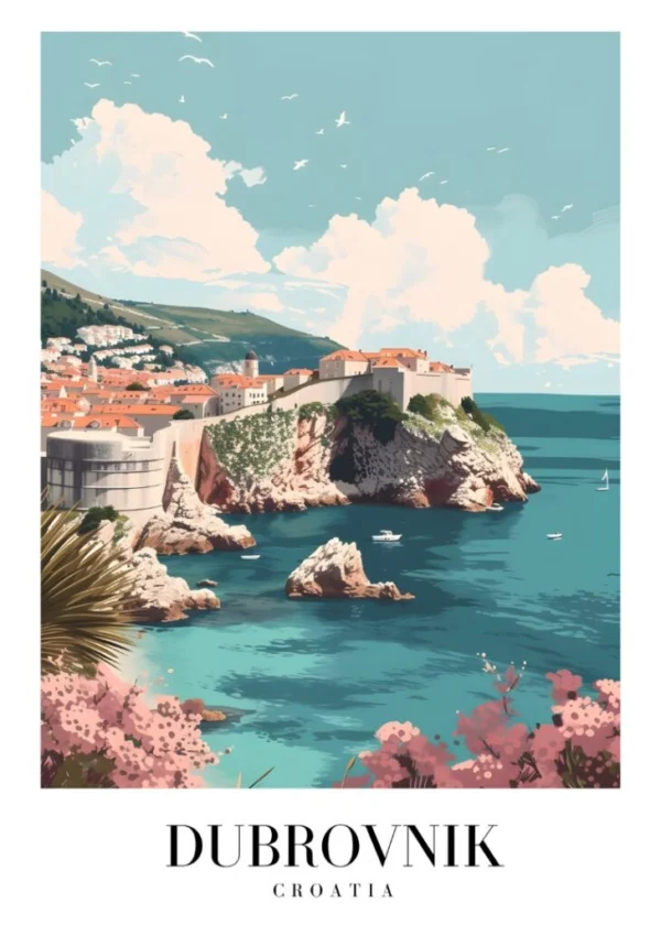 DUBROVNIK Affisch/Poster/Print/Tavla