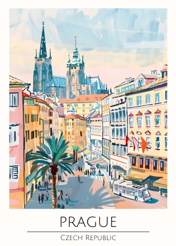 Världsstäder Affisch/Poster/Print/Tavla