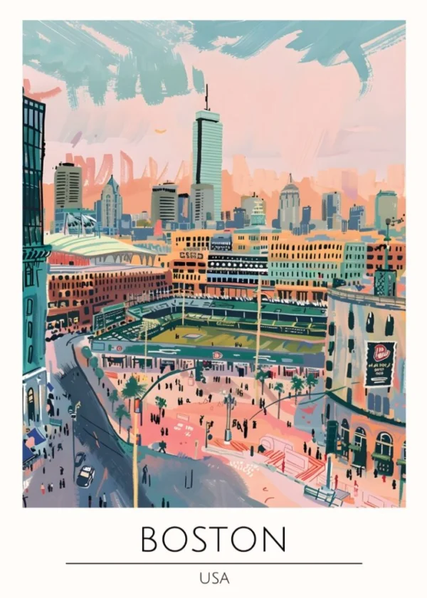 Världsstäder Affisch/Poster/Print/Tavla