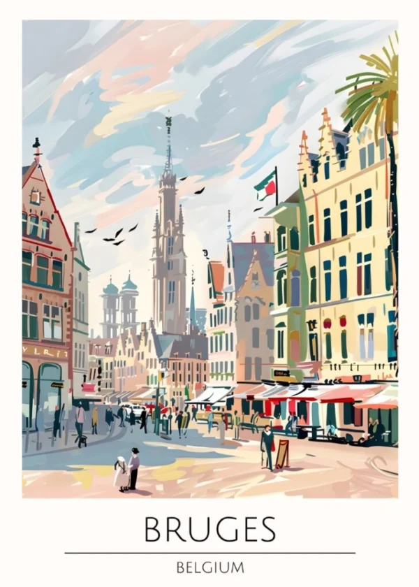 Världsstäder Affisch/Poster/Print/Tavla
