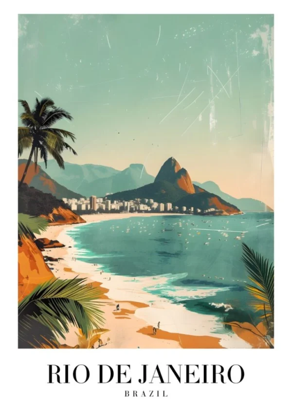 RIO DE JANEIRO BRAZIL Affisch/Poster/Print/Tavla