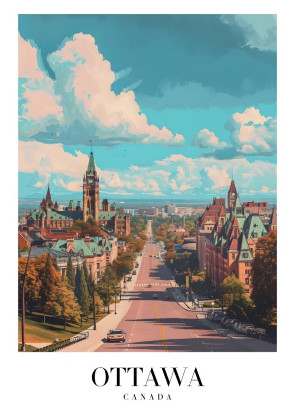 OTTAWA CANADA Affisch/Poster/Print/Tavla