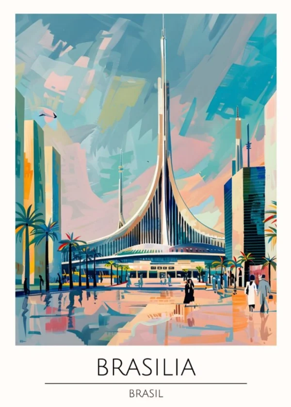Världsstäder Affisch/Poster/Print/Tavla
