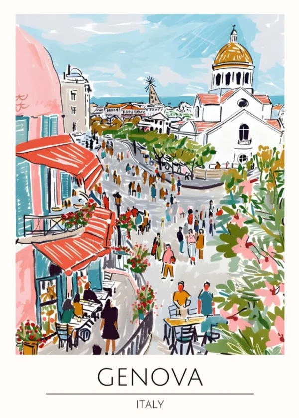 Världsstäder Affisch/Poster/Print/Tavla
