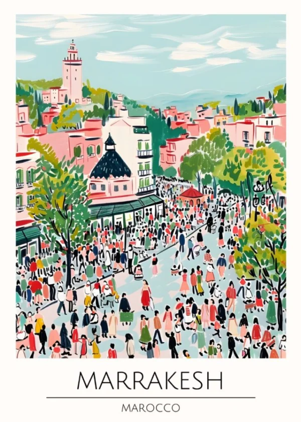 Världsstäder Affisch/Poster/Print/Tavla