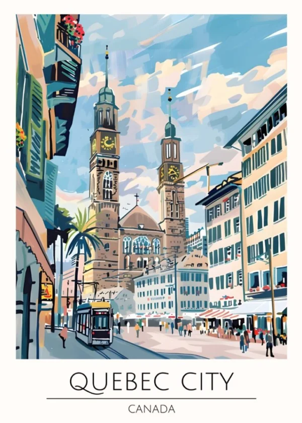 Världsstäder Affisch/Poster/Print/Tavla