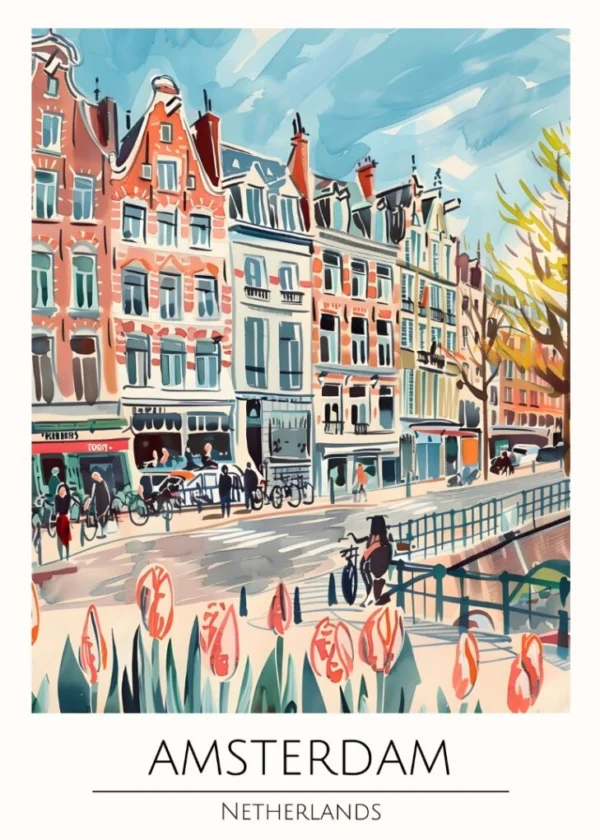 Världsstäder Affisch/Poster/Print/Tavla