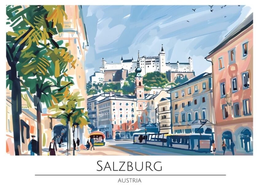 Världsstäder Affisch/Poster/Print/Tavla