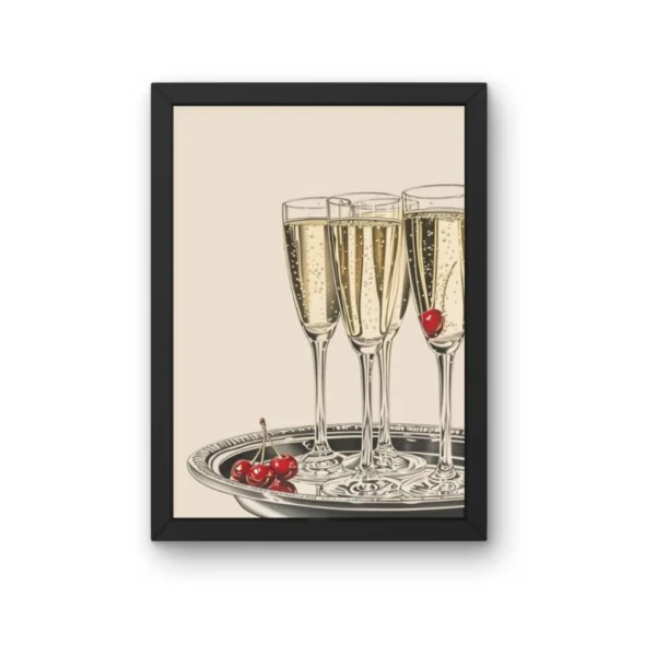 Vin-Glass-Affisch